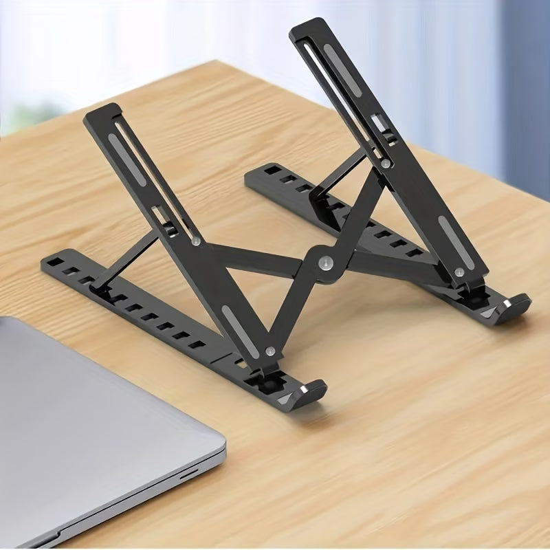 Aluminium Laptop Stand Silver & Black With Detachable Single & Dual Fan Stand For Laptop
